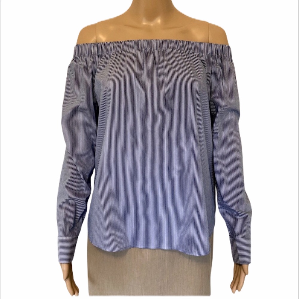 Zara woman striped off shoulder top size S M-103